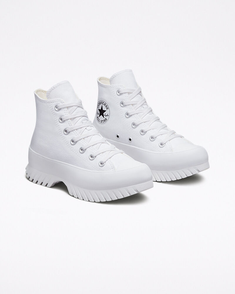Dámské Boty Na Platformy Converse ​Chuck Taylor All Star Lugged 2.0 Bílé Černé | 2406-YCXMZ