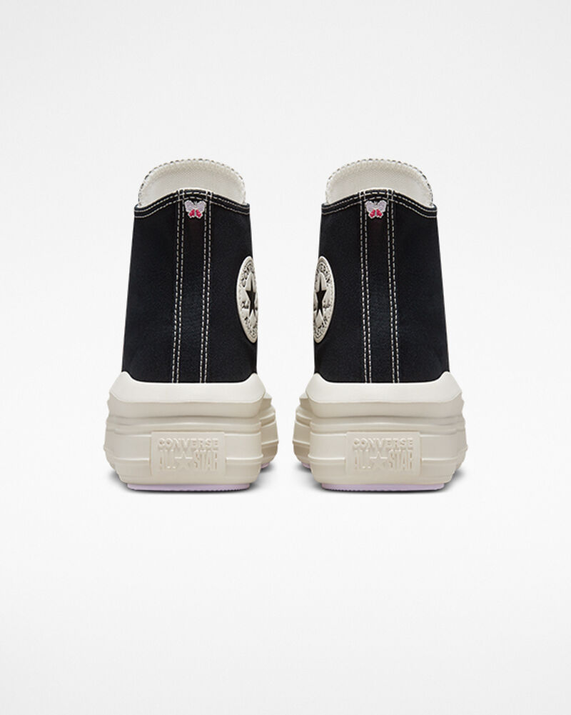 Dámské Boty Na Platformy Converse ​Chuck Taylor All Star Move DIY Beads Černé Fialové | 3897-ZOJUN