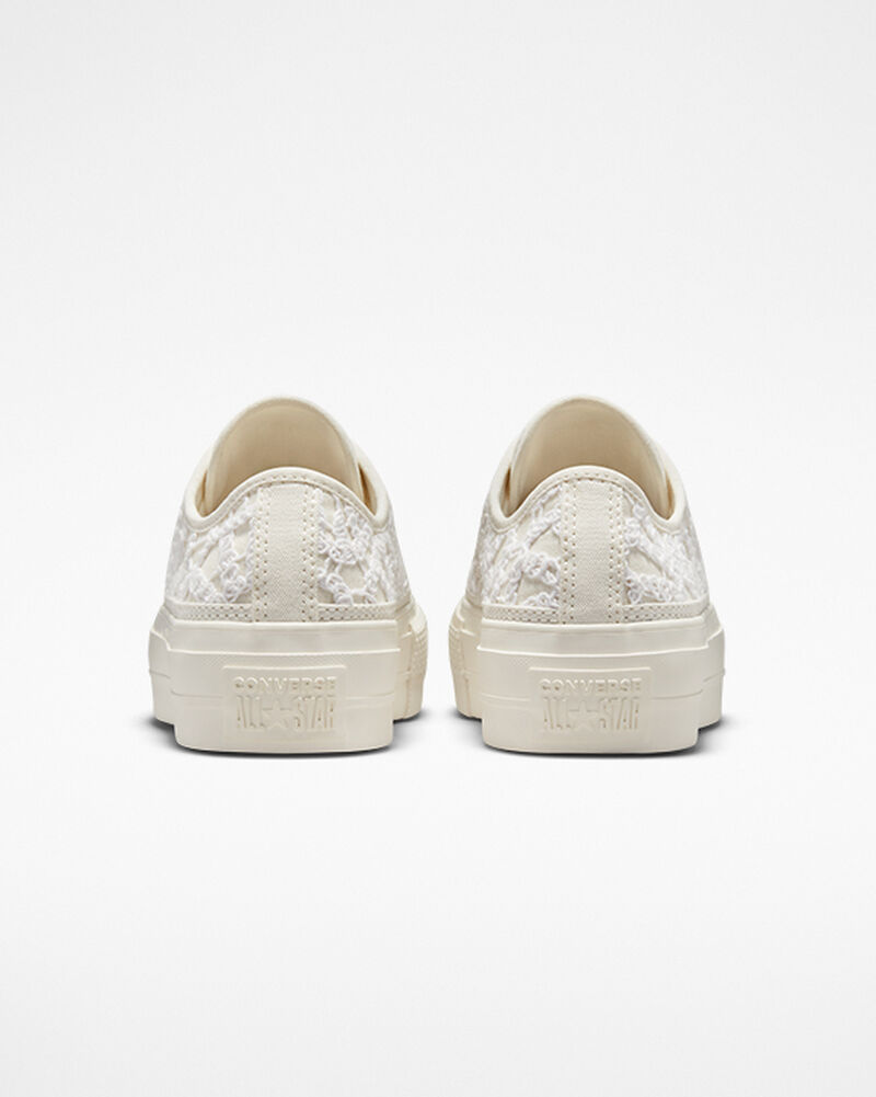 Dámské Boty Na Platformy Converse ​Chuck Taylor All Star Lift Daisy Cord Bílé | 4053-BHENL