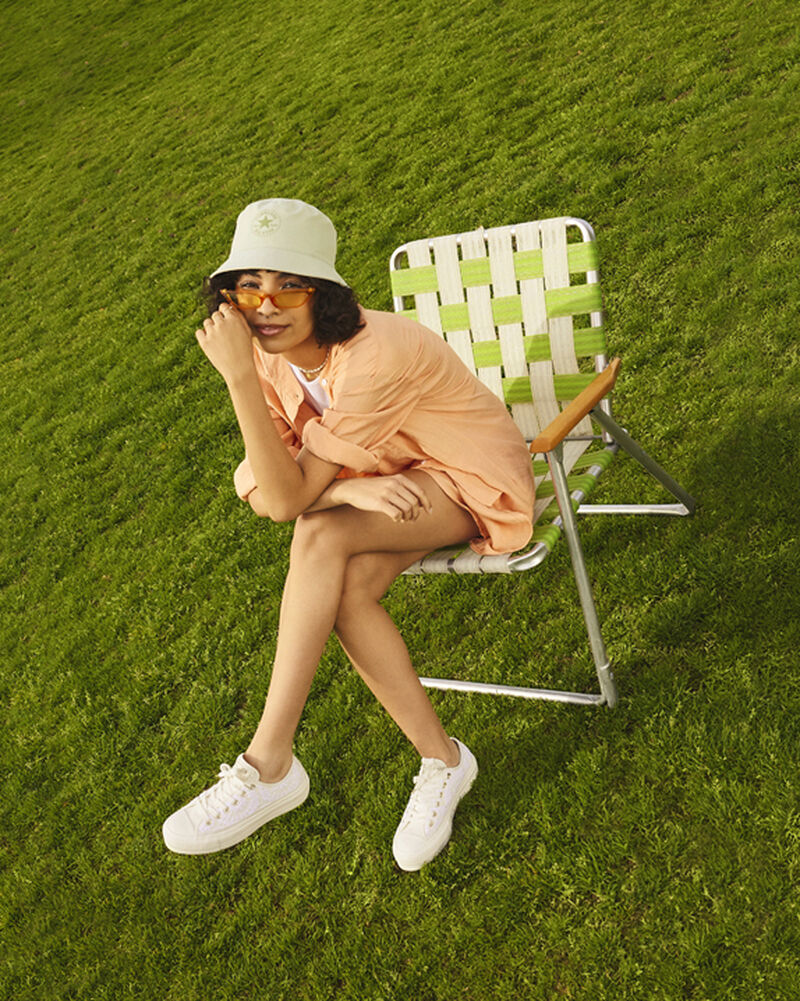 Dámské Boty Na Platformy Converse ​Chuck Taylor All Star Lift Daisy Cord Bílé | 4053-BHENL