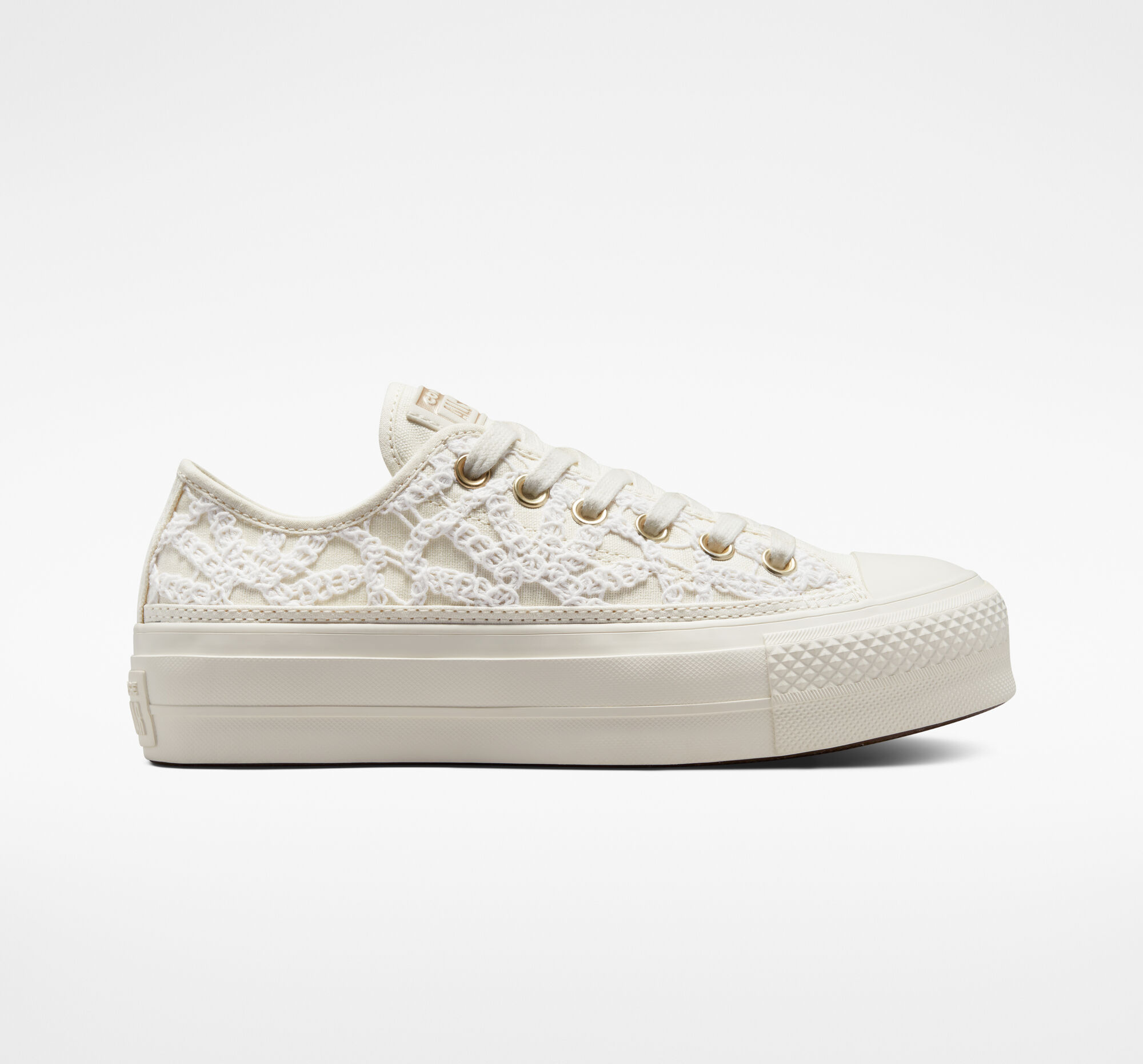 Dámské Boty Na Platformy Converse ​Chuck Taylor All Star Lift Daisy Cord Bílé | 4053-BHENL