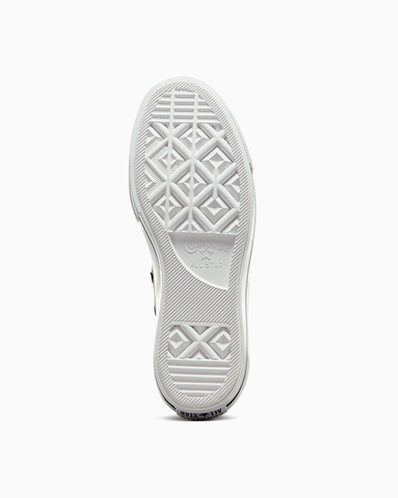 Dámské Boty Na Platformy Converse ​Chuck Taylor All Star Lift Læder Černé Černé Bílé | 4976-PYJXU
