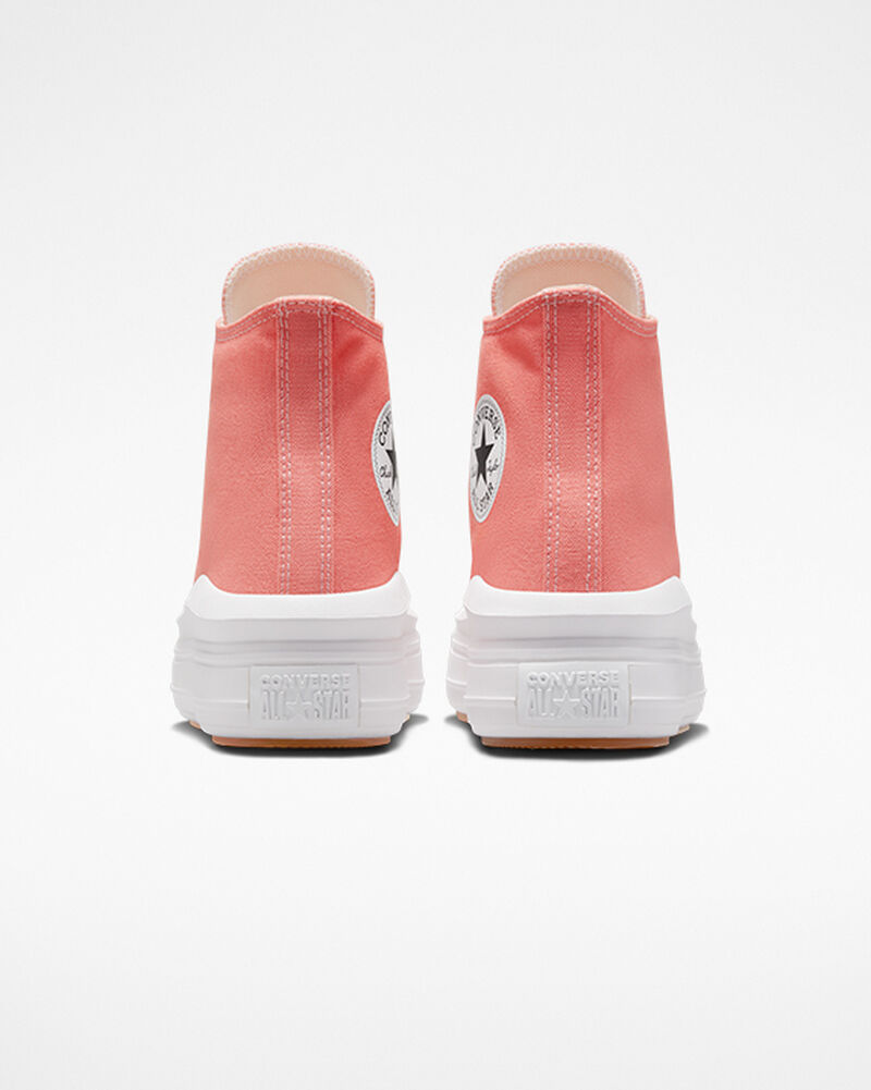 Dámské Boty Na Platformy Converse ​Chuck Taylor All Star Move Bílé Bílé | 6351-YBELH
