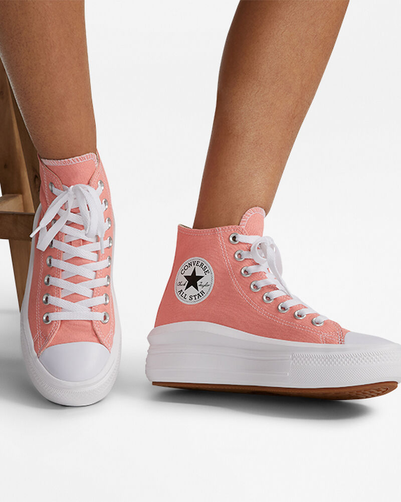 Dámské Boty Na Platformy Converse ​Chuck Taylor All Star Move Bílé Bílé | 6351-YBELH