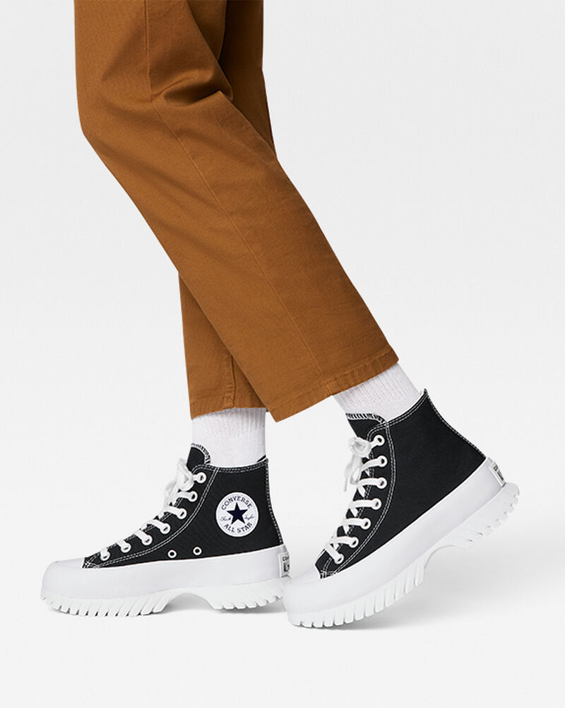 Dámské Boty Na Platformy Converse ​Chuck Taylor All Star Lugged 2.0 Černé Bílé | 6417-JBUXF