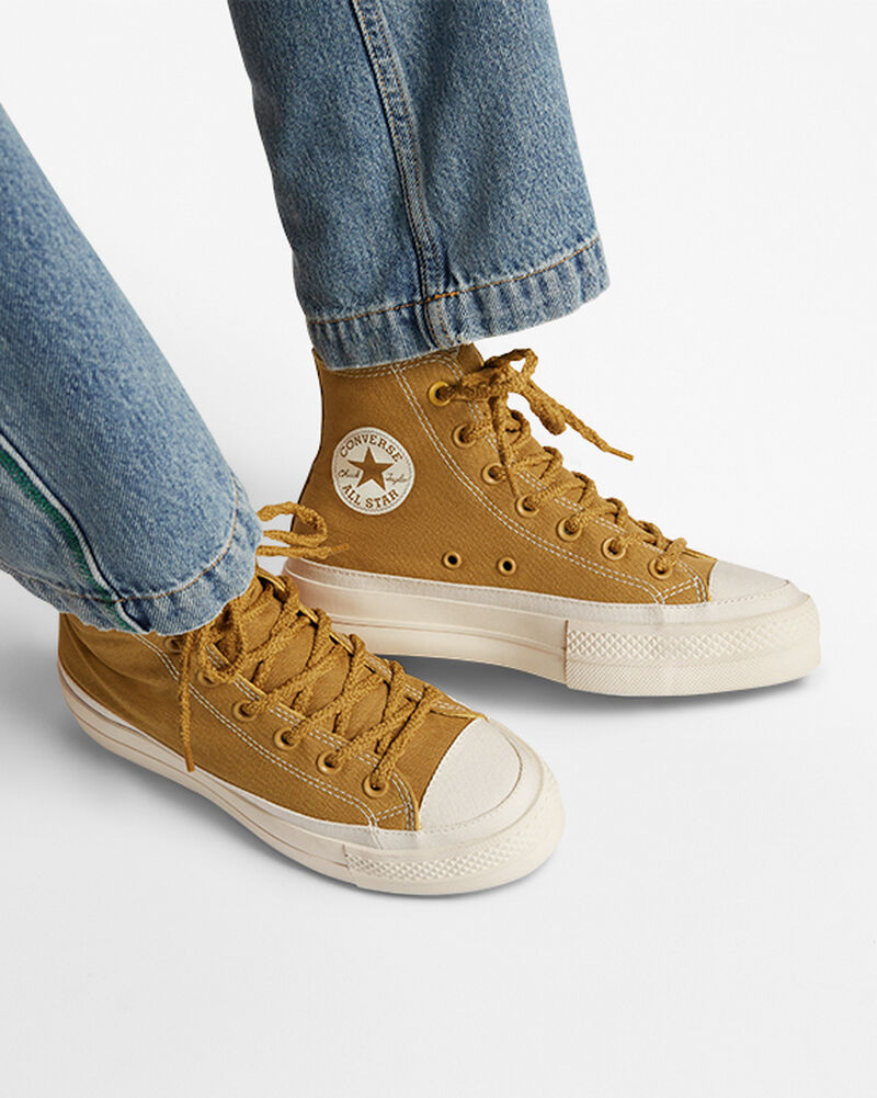 Dámské Boty Na Platformy Converse ​Chuck Taylor All Star Lift Tonal Platene Oranžové Žluté | 6435-CDFXK