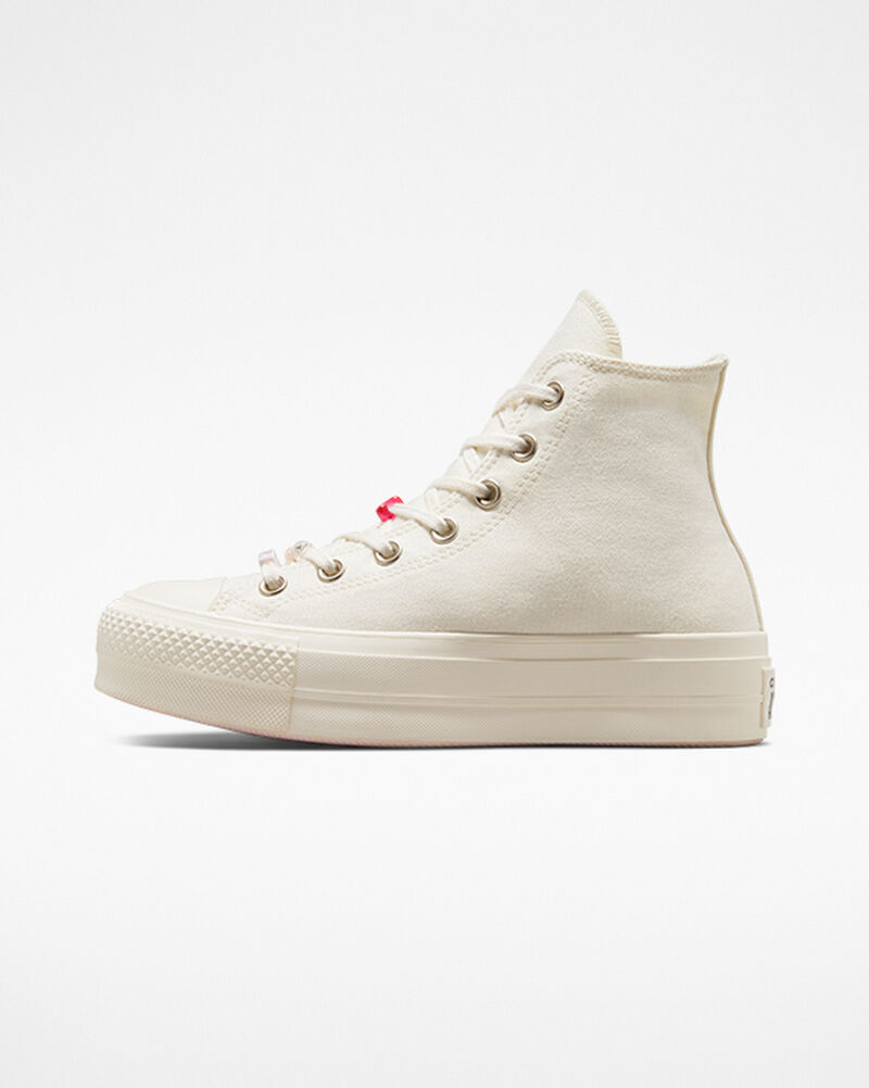 Dámské Boty Na Platformy Converse ​Chuck Taylor All Star Lift DIY Beads Černé | 6751-JWNPQ