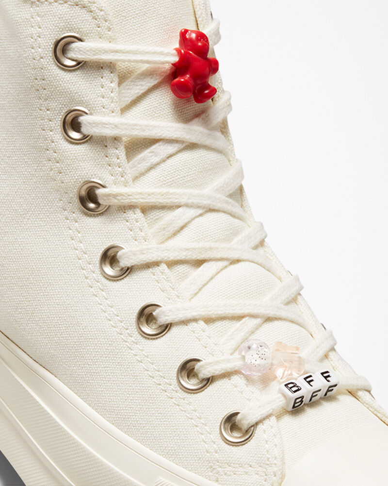 Dámské Boty Na Platformy Converse ​Chuck Taylor All Star Lift DIY Beads Černé | 6751-JWNPQ