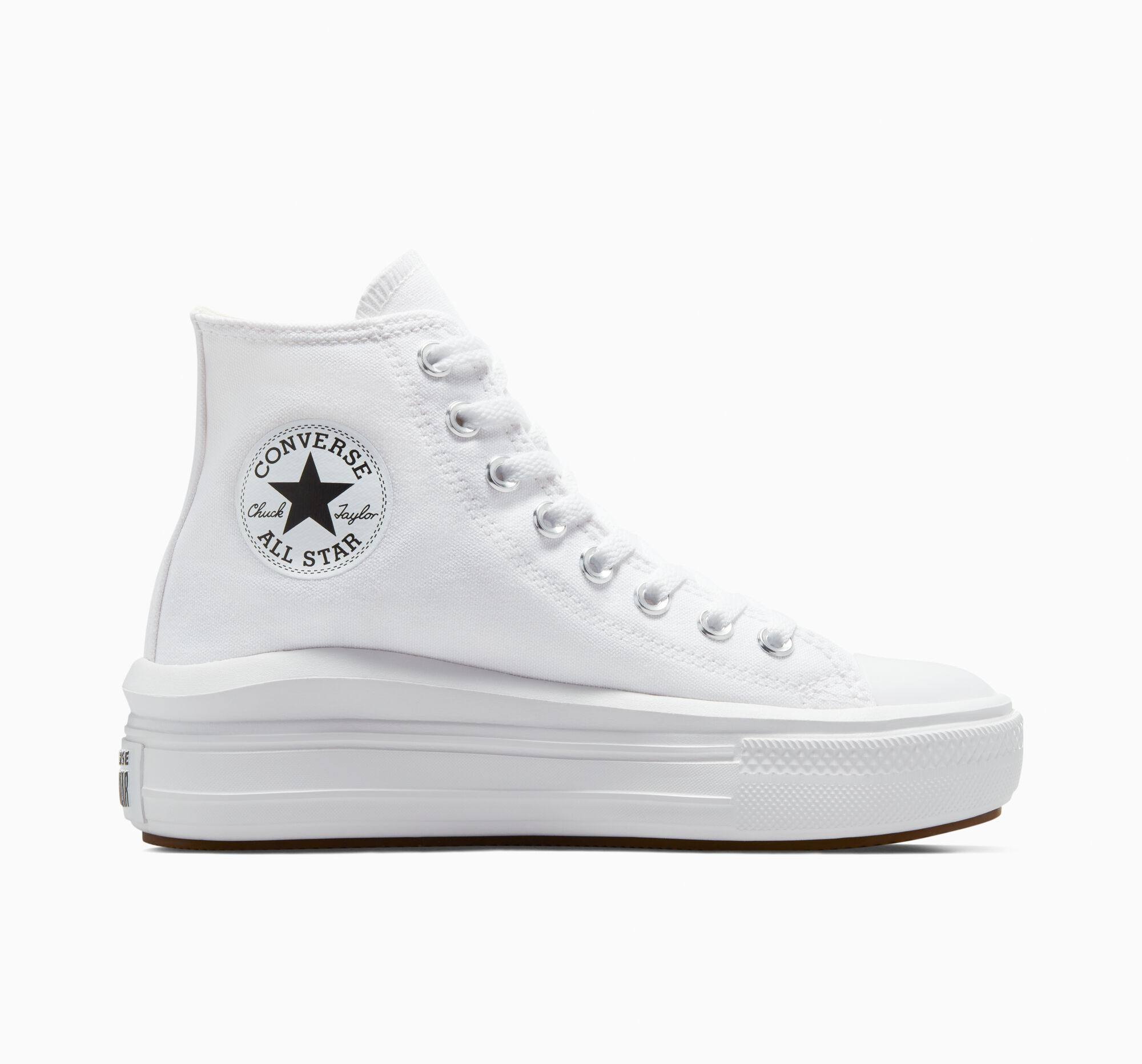 Dámské Boty Na Platformy Converse ​Chuck Taylor All Star Move Bílé Béžový Bílé Černé | 7052-YUPLZ