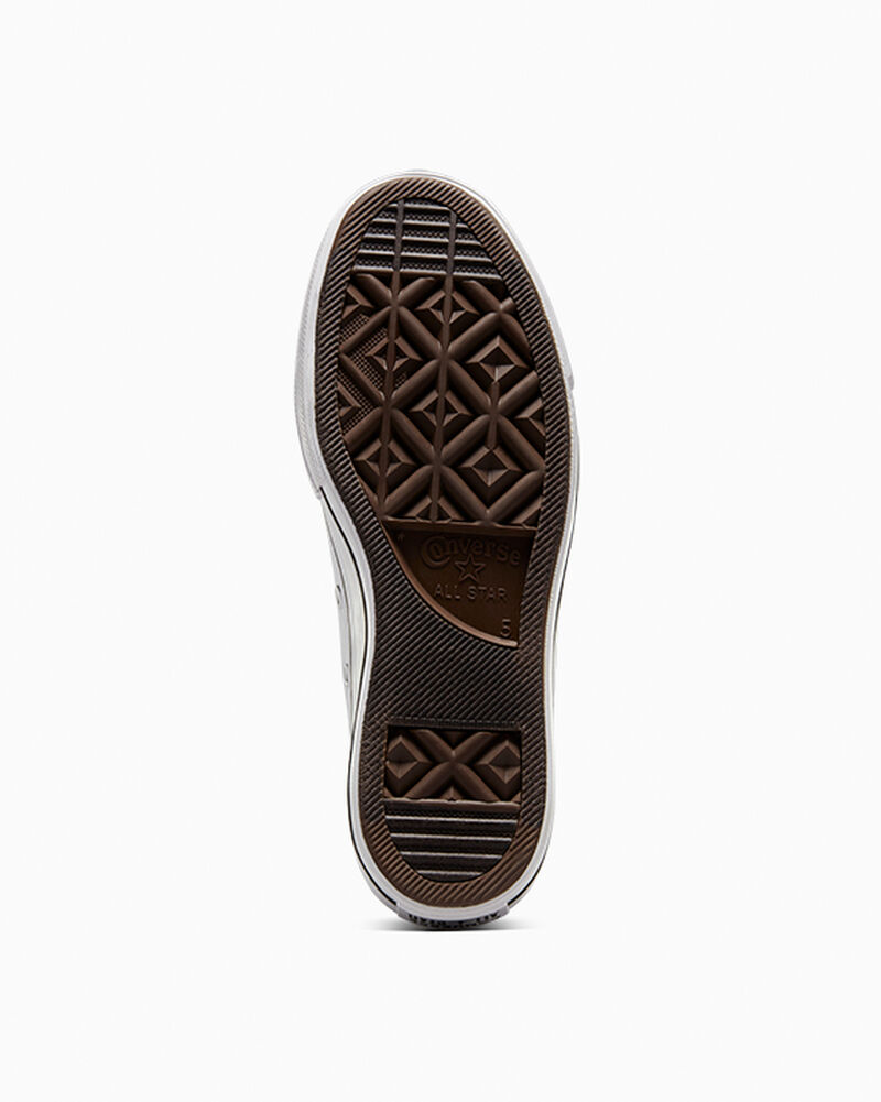 Dámské Boty Na Platformy Converse ​Chuck Taylor All Star Lift Platene Bílé Černé Bílé | 7145-ETXPK