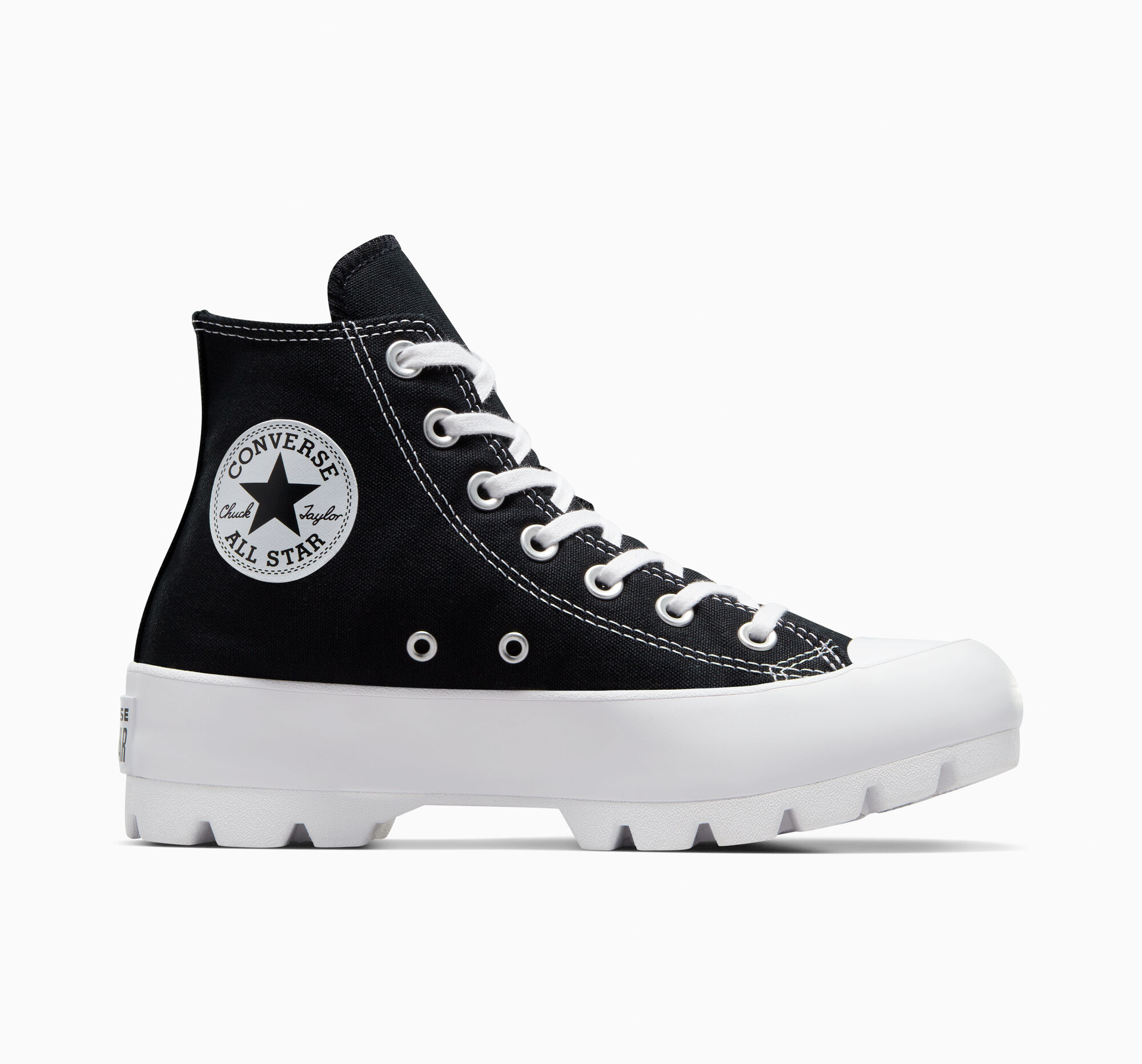 Dámské Boty Na Platformy Converse ​Chuck Taylor All Star Lugged Černé Bílé Černé | 7926-YABKV