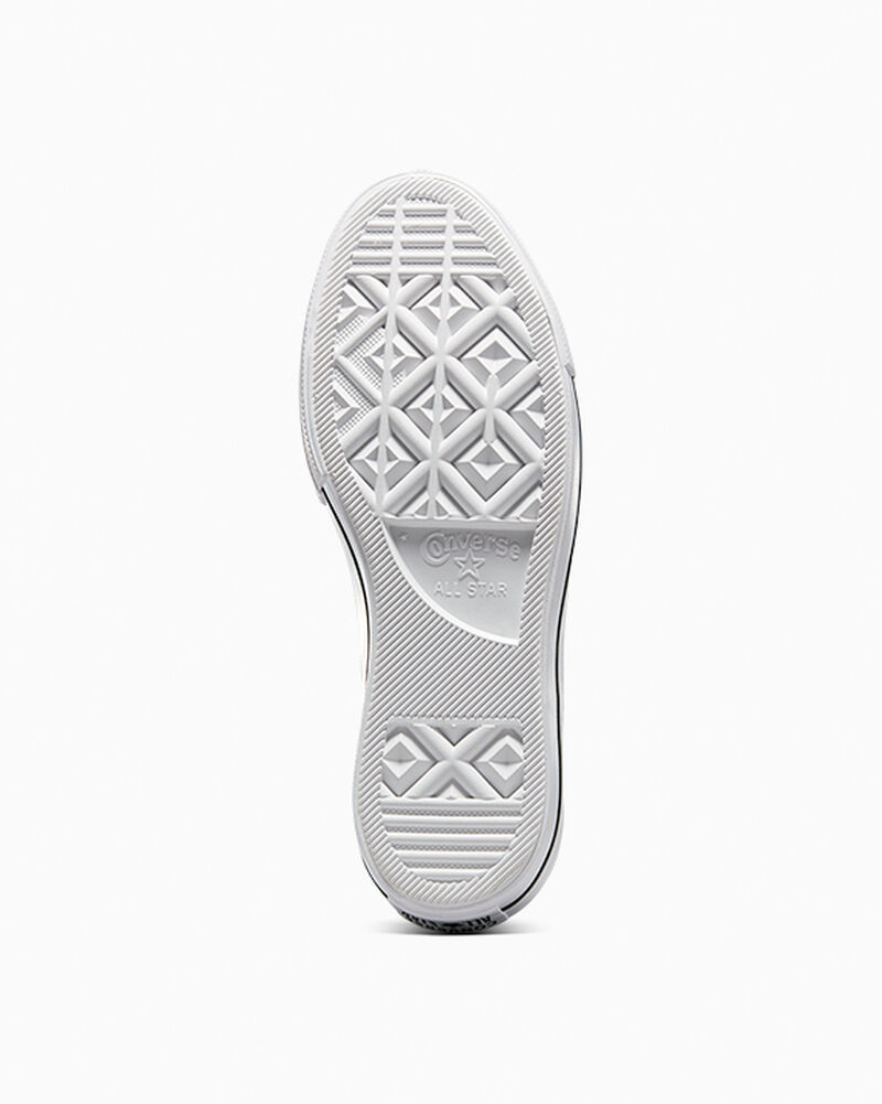 Dámské Boty Na Platformy Converse ​Chuck Taylor All Star Lift Læder Bílé Černé Bílé | 8429-NHEVT