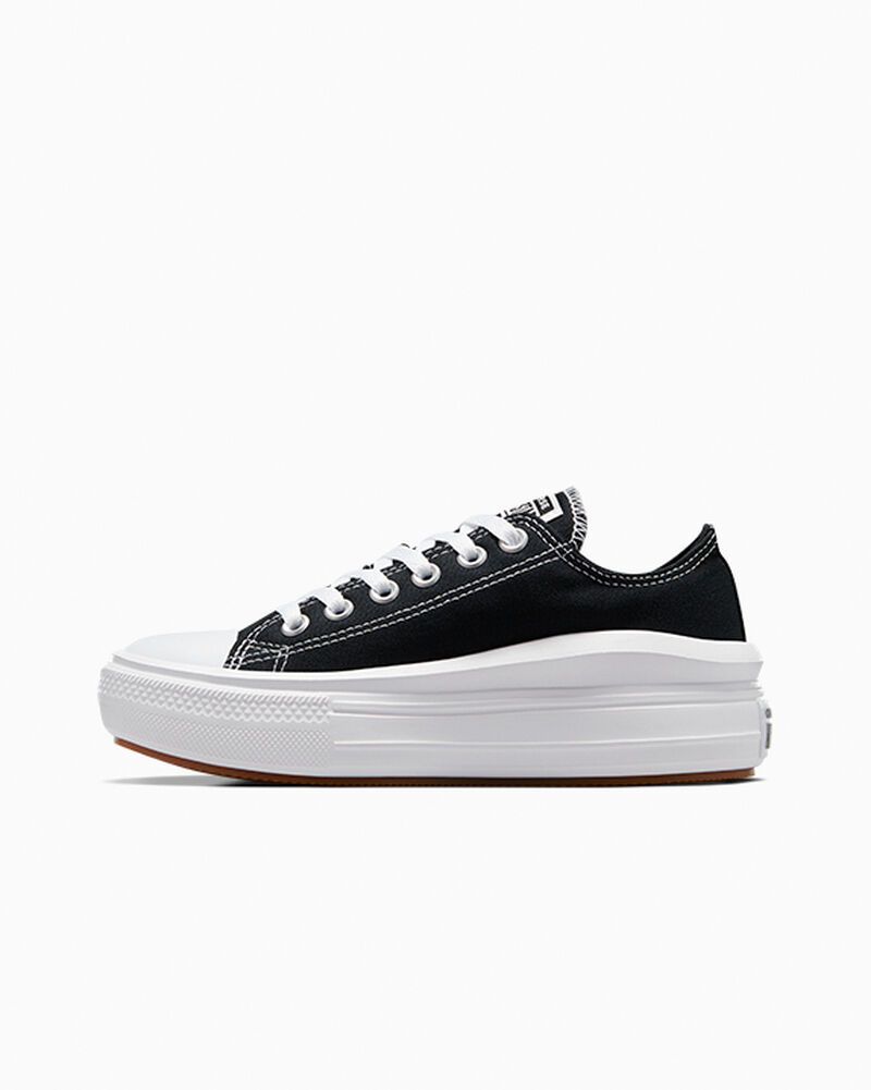 Dámské Boty Na Platformy Converse ​Chuck Taylor All Star Move Černé Bílé Bílé | 8964-ABLQR