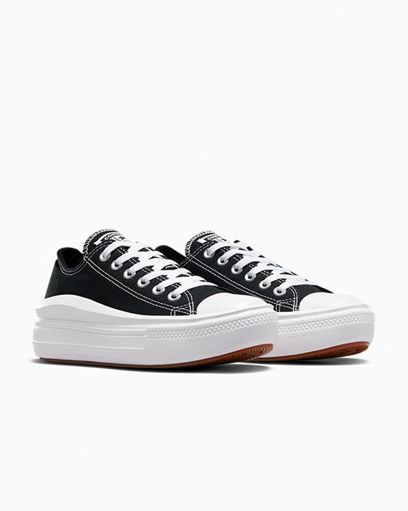 Dámské Boty Na Platformy Converse ​Chuck Taylor All Star Move Černé Bílé Bílé | 8964-ABLQR