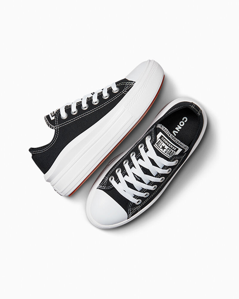 Dámské Boty Na Platformy Converse ​Chuck Taylor All Star Move Černé Bílé Bílé | 8964-ABLQR
