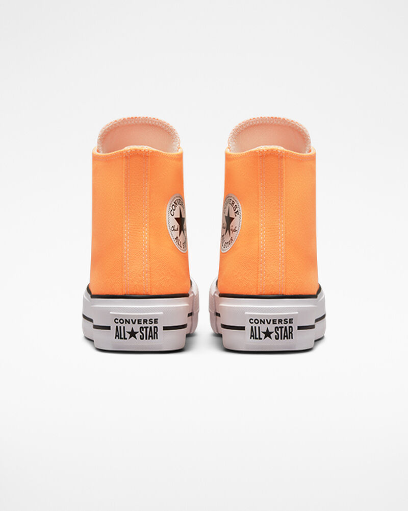 Dámské Boty Na Platformy Converse ​Chuck Taylor All Star Lift Seasonal Color Koralove Černé Bílé | 9803-GAILW