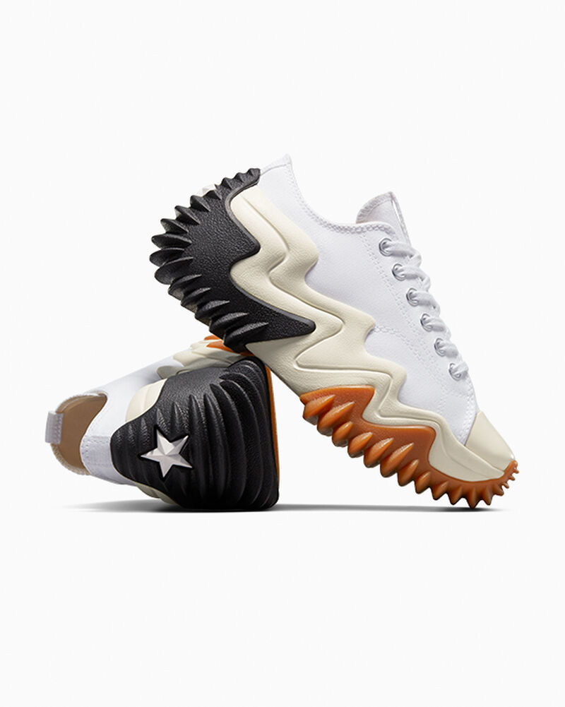 Dámské Nízké Converse Run Star Motion CX Bílé Černé | 4298-HFBXR
