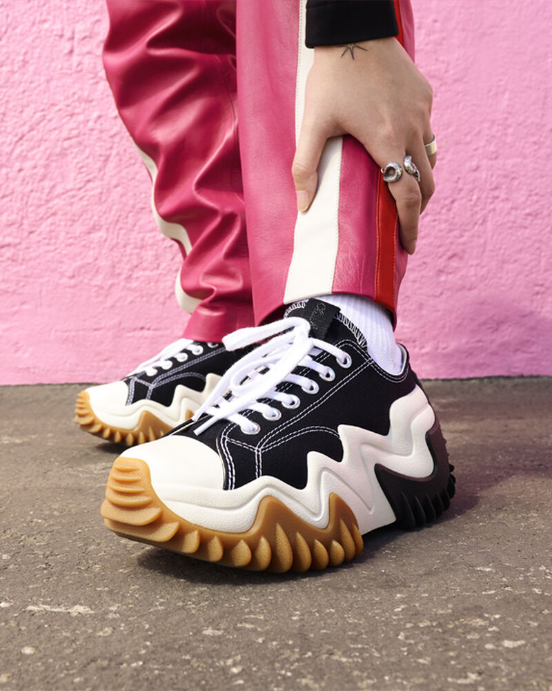 Dámské Nízké Converse Run Star Motion CX Bílé Černé | 4298-HFBXR