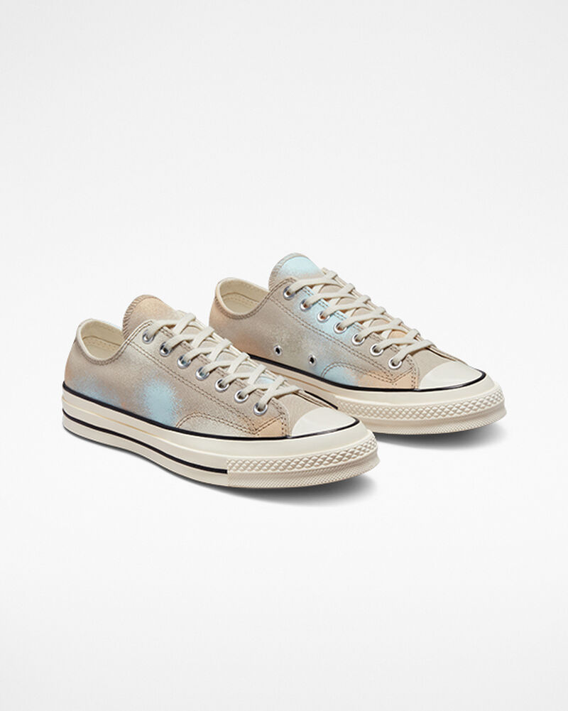 Dámské Nízké Converse ​Chuck 70 Spray Paint Unisex Šedé Světle Tyrkysové Bílé | 8149-FVIMR