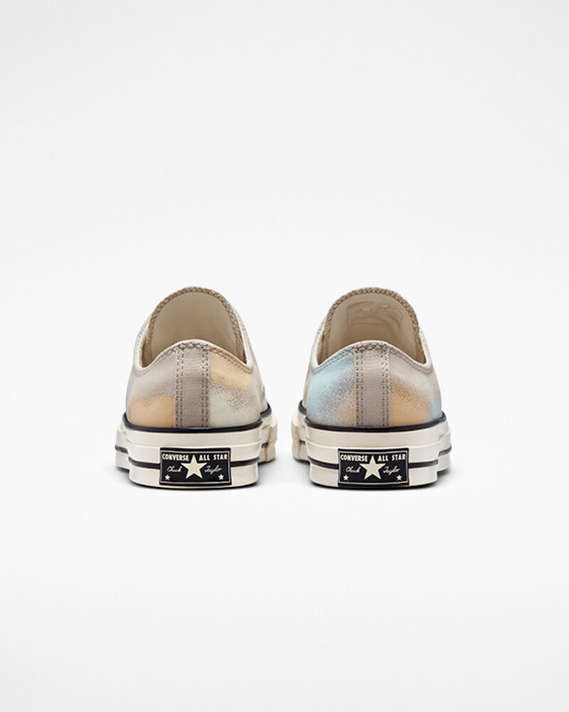 Dámské Nízké Converse ​Chuck 70 Spray Paint Unisex Šedé Světle Tyrkysové Bílé | 8149-FVIMR