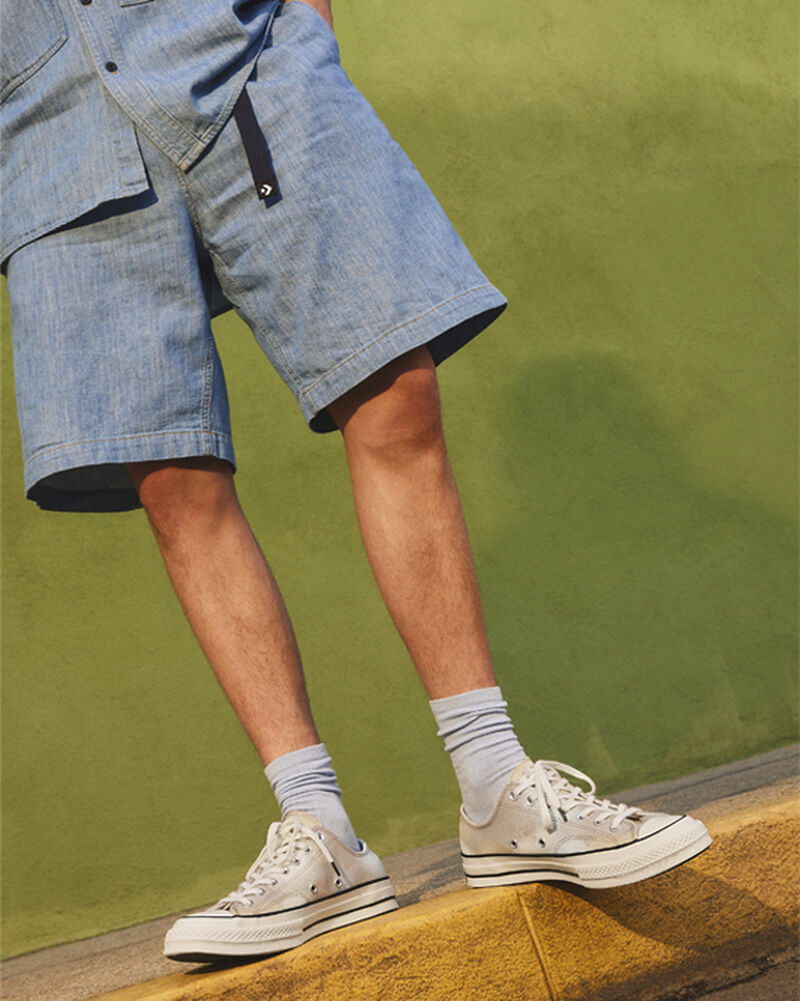 Dámské Nízké Converse ​Chuck 70 Spray Paint Unisex Šedé Světle Tyrkysové Bílé | 8149-FVIMR