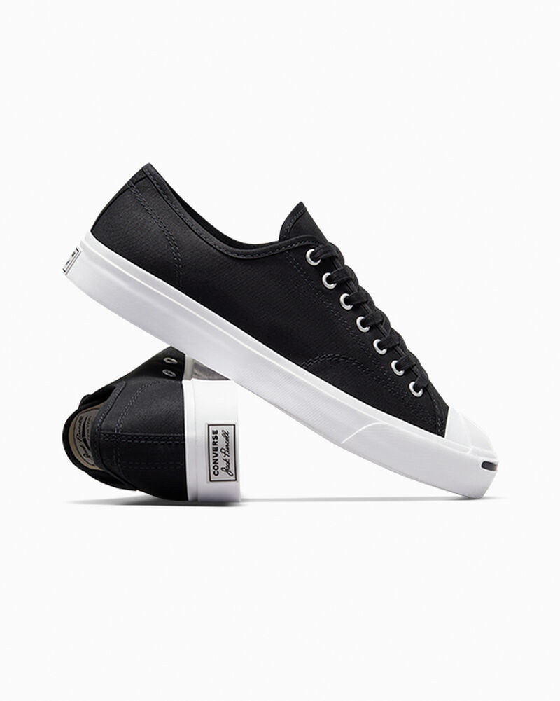 Dámské Nízké Converse ​Jack Purcell Platene Unisex Černé Bílé Černé | 0269-ATQZB