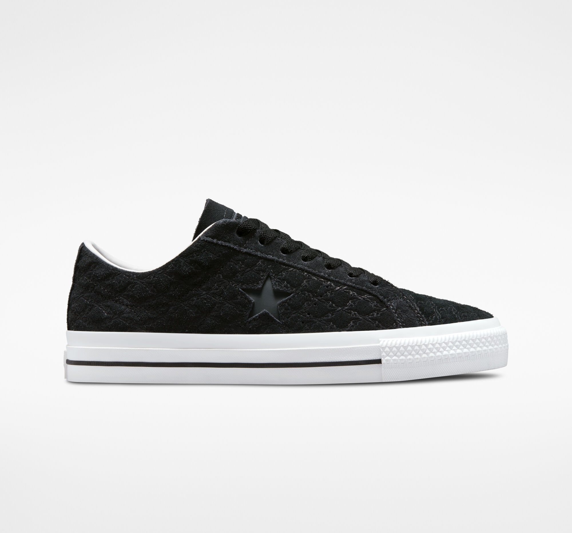 Dámské Nízké Converse ​One Star Pro Bones Skate Černé Černé Bílé | 4159-UDZKE