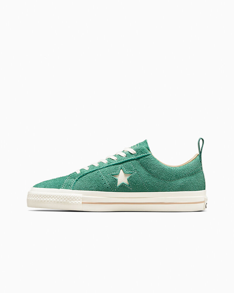 Dámské Nízké Converse ​One Star Pro Vintage Semišové Skate Algae Coast/Egret | 7486-UBHVZ