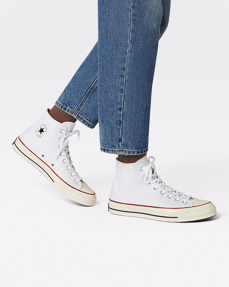 Dámské Vysoké Converse Chuck 70 White Bílé | 7062-LFPUA