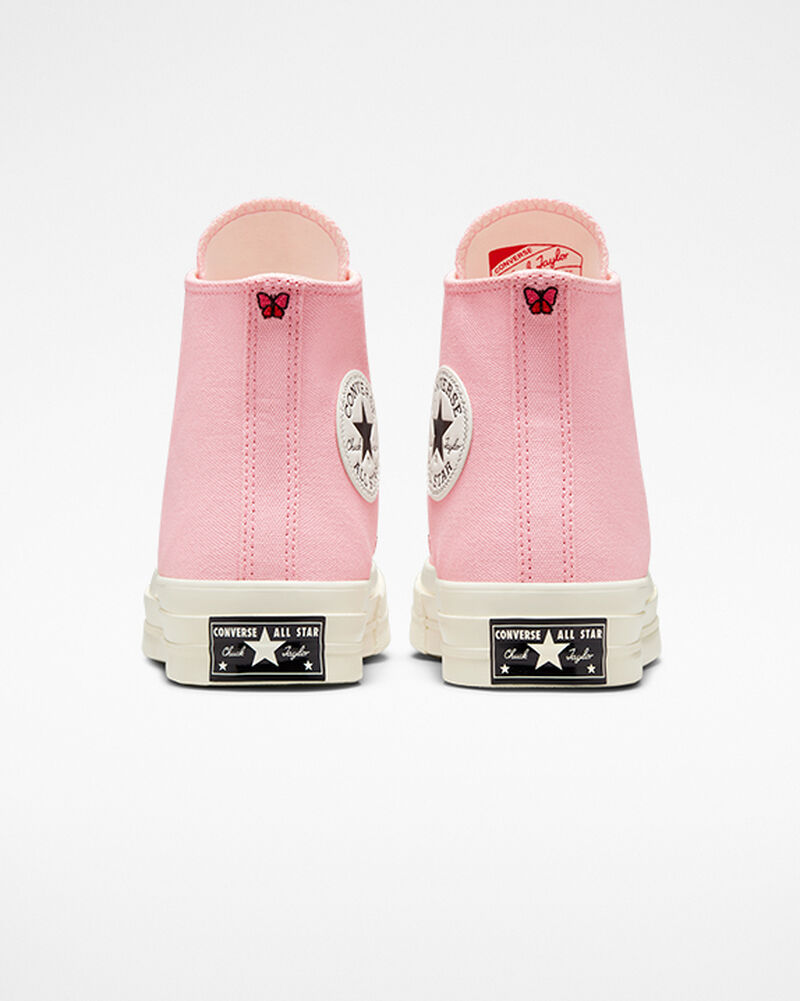 Dámské Vysoké Converse ​Chuck 70 DIY Beads Růžové Černé | 8715-IAOFD
