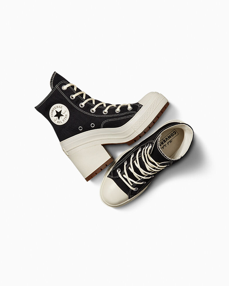 Dámské Vysoké Converse ​Chuck 70 De Luxe Heel Černé | 4731-FHOZS