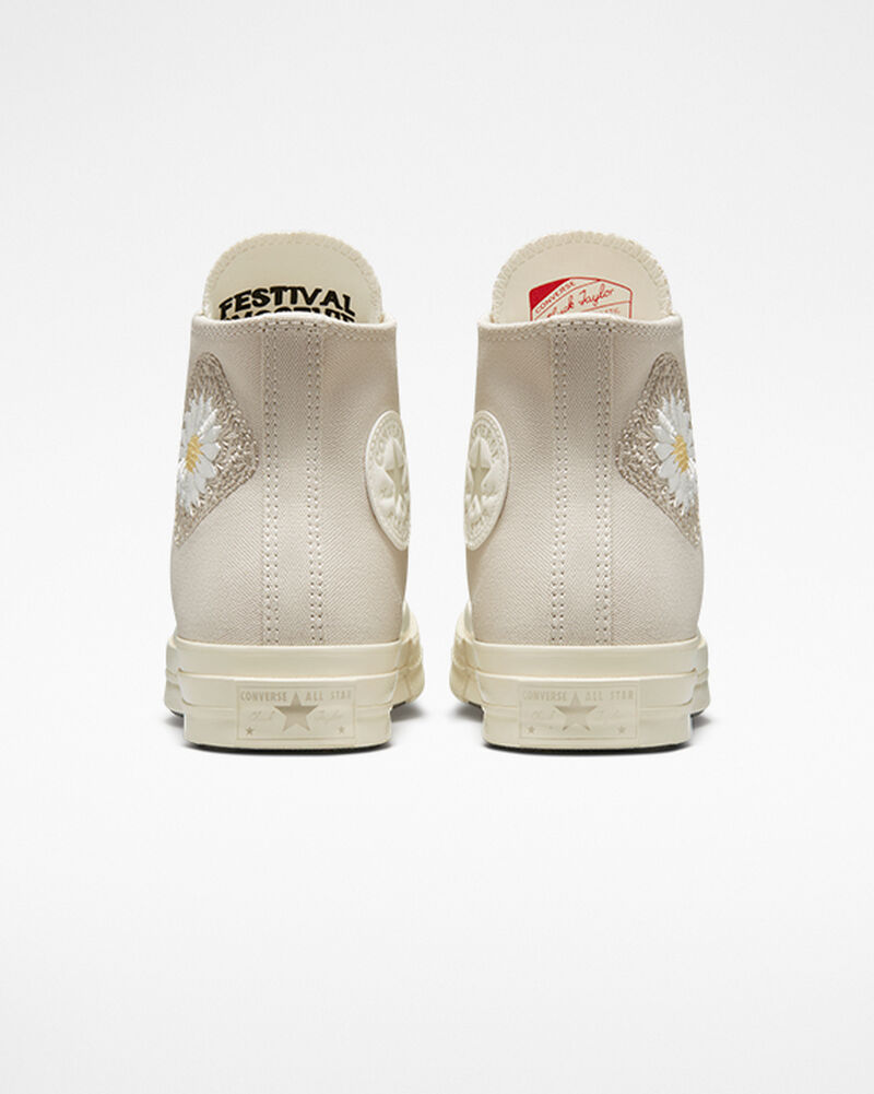 Dámské Vysoké Converse ​Chuck 70 Festival Florals Hnědé Světle Zlaté | 8943-LMUOS