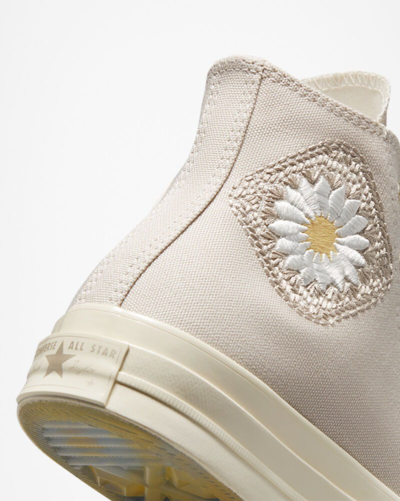 Dámské Vysoké Converse ​Chuck 70 Festival Florals Hnědé Světle Zlaté | 8943-LMUOS