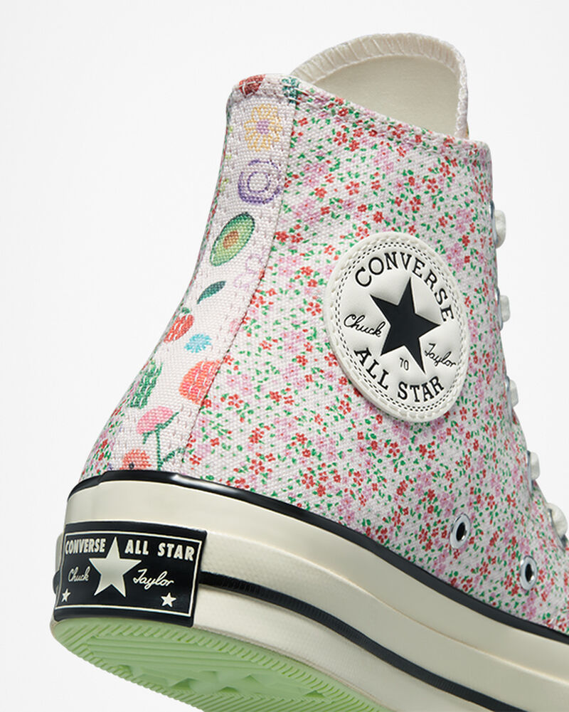 Dámské Vysoké Converse ​Chuck 70 Fruits & Florals Růžové | 2463-NHCDO