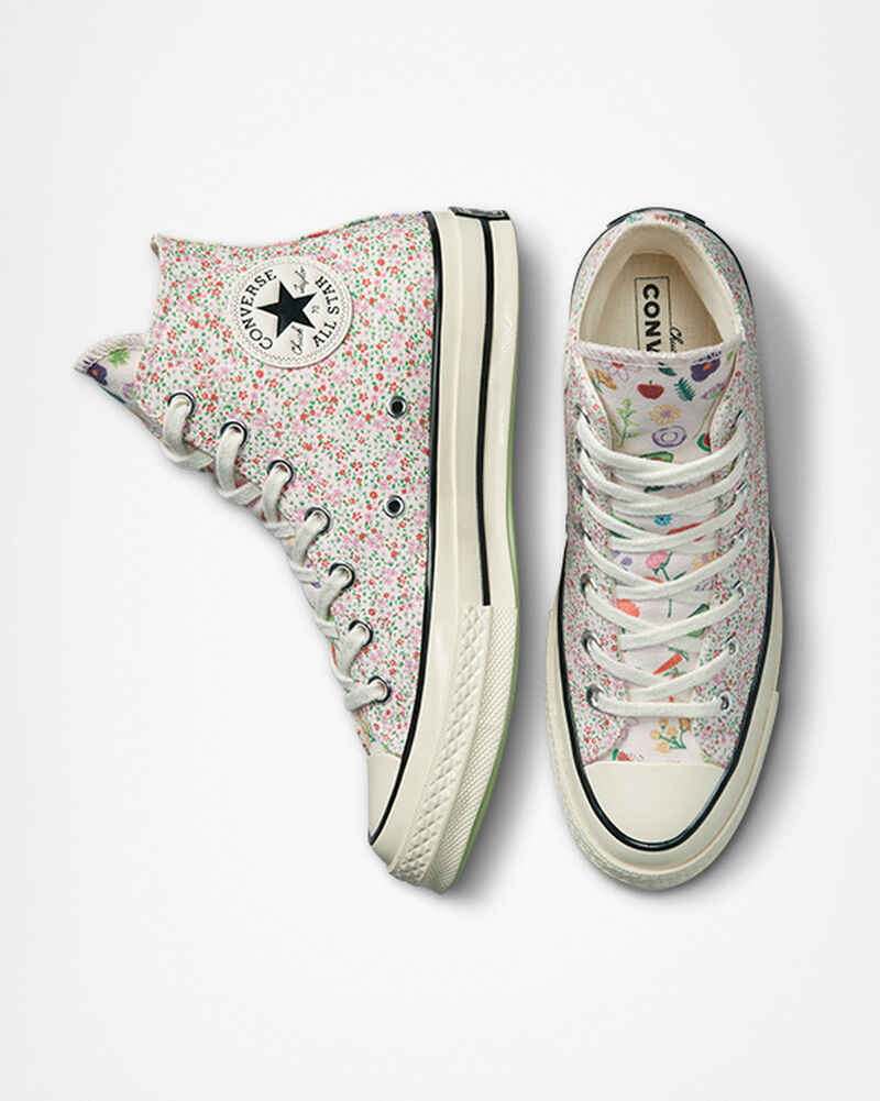 Dámské Vysoké Converse ​Chuck 70 Fruits & Florals Růžové | 2463-NHCDO