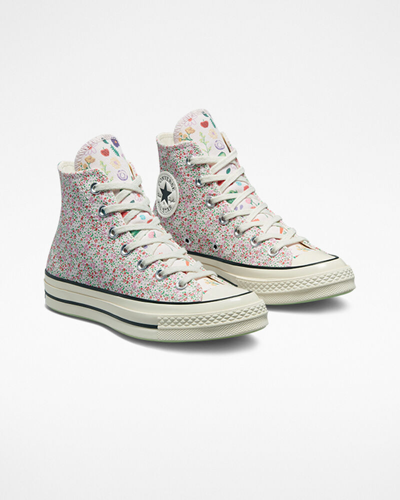 Dámské Vysoké Converse ​Chuck 70 Fruits & Florals Růžové | 2463-NHCDO