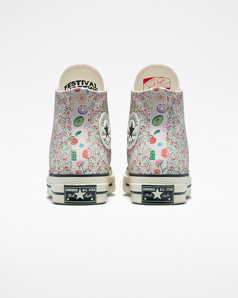 Dámské Vysoké Converse ​Chuck 70 Fruits & Florals Růžové | 2463-NHCDO