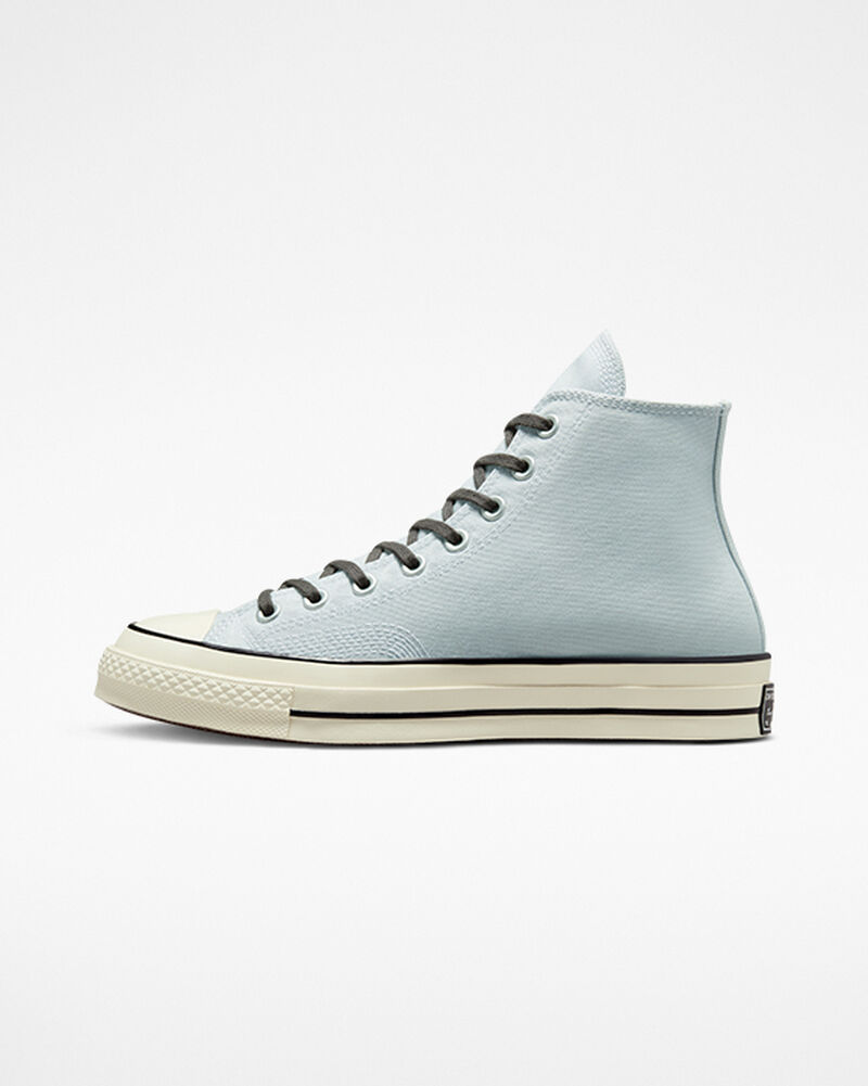 Dámské Vysoké Converse ​Chuck 70 Jungle Cloth Unisex Šedé Bílé | 4810-CNSKB