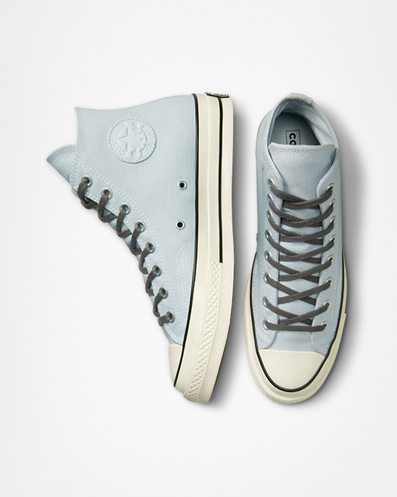 Dámské Vysoké Converse ​Chuck 70 Jungle Cloth Unisex Šedé Bílé | 4810-CNSKB
