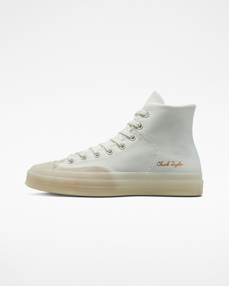 Dámské Vysoké Converse ​Chuck 70 Marquis Unisex Bílé Béžový Bílé | 2048-SBOYM