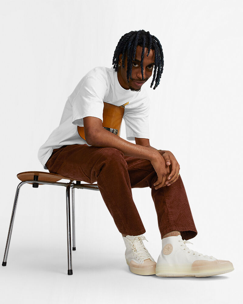Dámské Vysoké Converse ​Chuck 70 Marquis Unisex Bílé Béžový Bílé | 2048-SBOYM