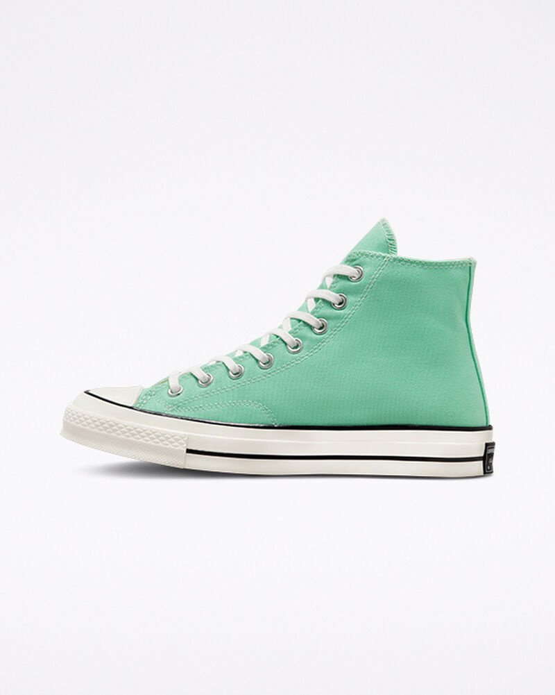 Dámské Vysoké Converse ​Chuck 70 Platene Unisex Zelene Černé | 5092-DNHZG