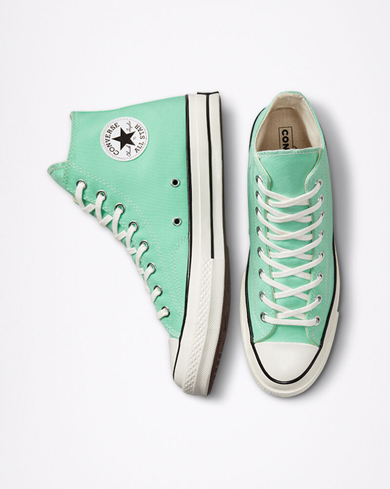 Dámské Vysoké Converse ​Chuck 70 Platene Unisex Zelene Černé | 5092-DNHZG
