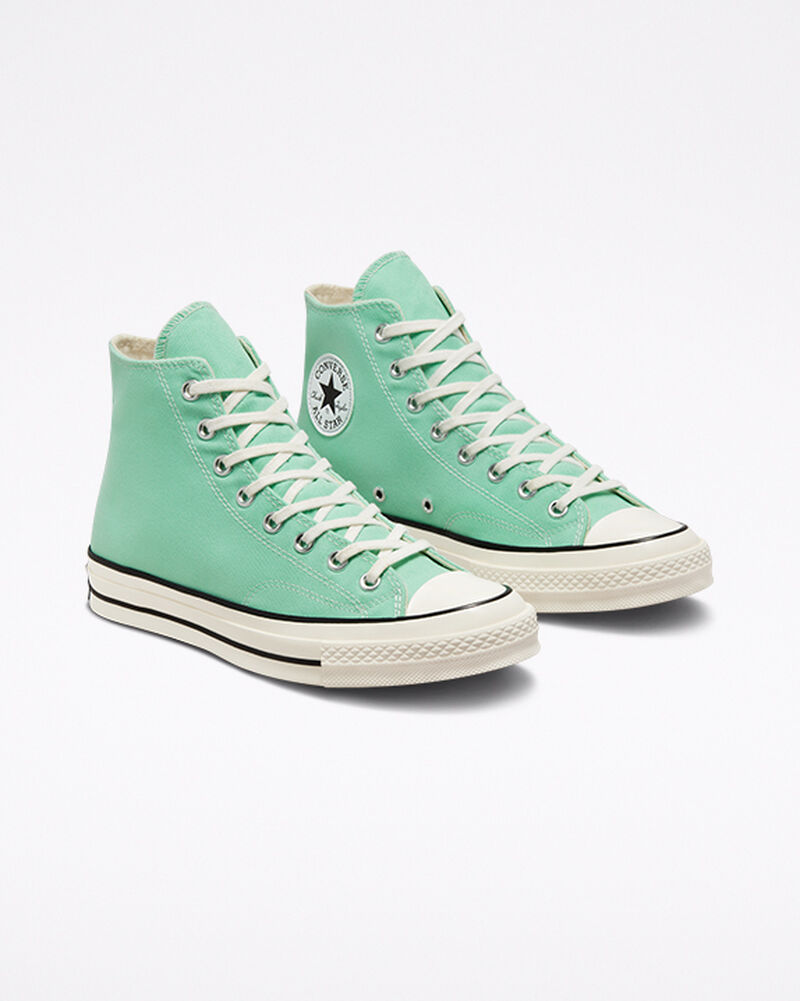 Dámské Vysoké Converse ​Chuck 70 Platene Unisex Zelene Černé | 5092-DNHZG