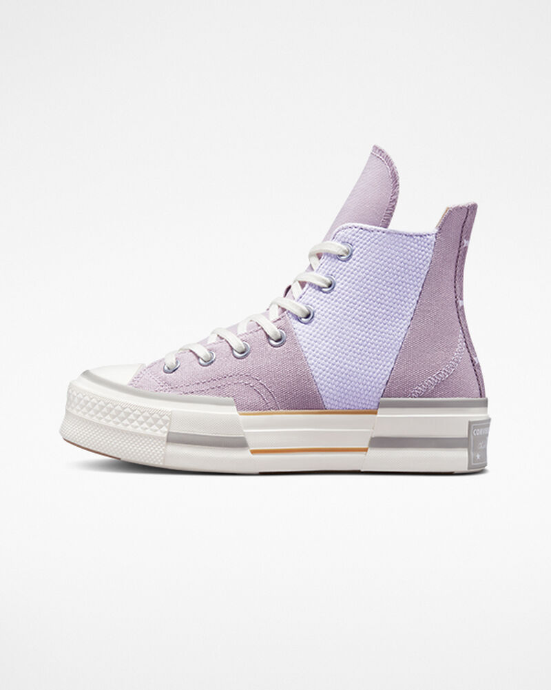 Dámské Vysoké Converse ​Chuck 70 Plus Colorblock Fialové Fialové | 0867-JOUQH