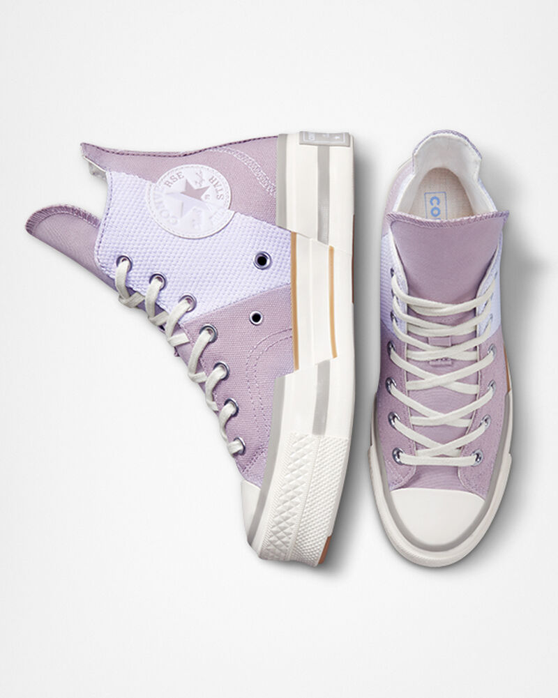 Dámské Vysoké Converse ​Chuck 70 Plus Colorblock Fialové Fialové | 0867-JOUQH