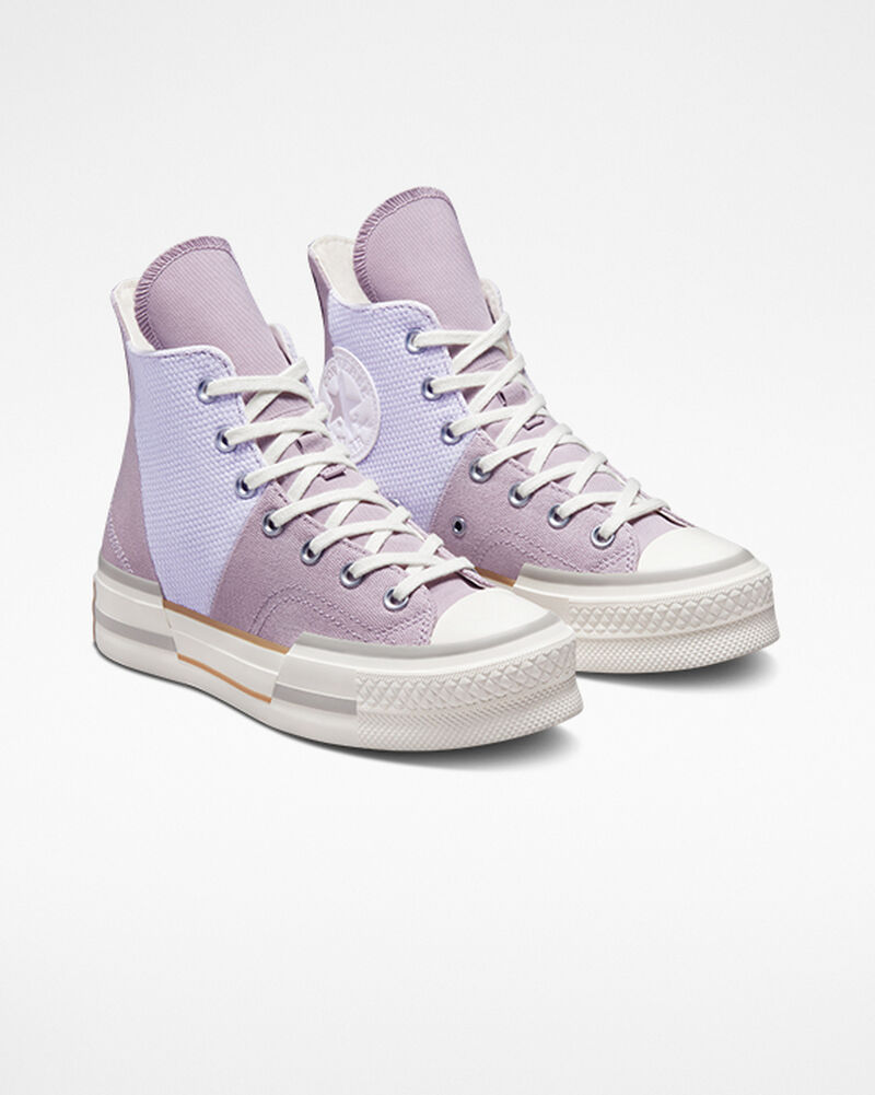 Dámské Vysoké Converse ​Chuck 70 Plus Colorblock Fialové Fialové | 0867-JOUQH