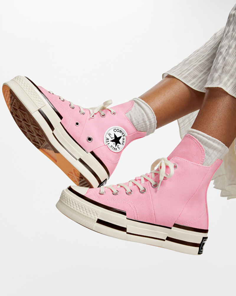 Dámské Vysoké Converse ​Chuck 70 Plus Unisex Růžové | 9204-PTBYC