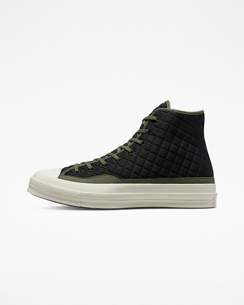 Dámské Vysoké Converse ​Chuck 70 Prošívaný Unisex Černé | 5917-FHCZP
