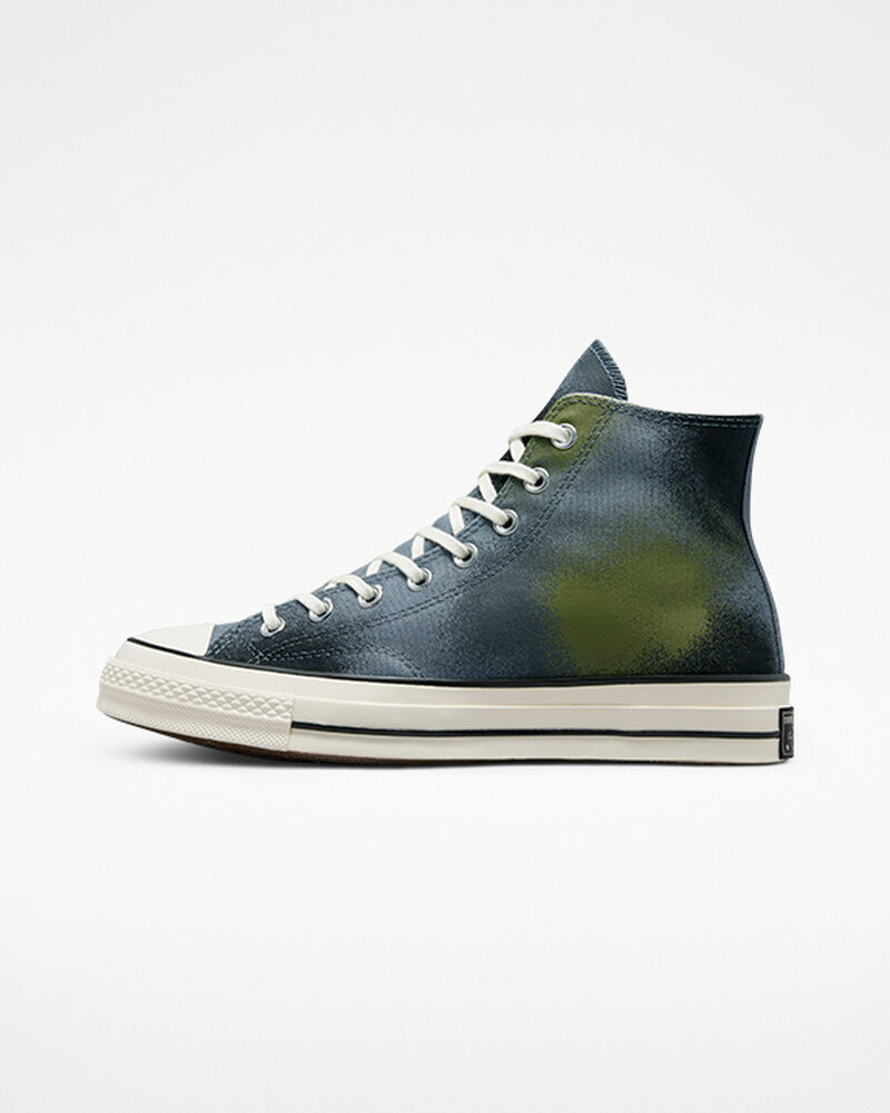 Dámské Vysoké Converse ​Chuck 70 Spray Paint Unisex Šedé Šedé | 8614-BZJGW